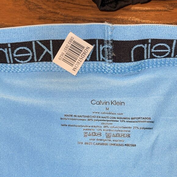 SET OF 2 CK NB2569 Trunk Briefs CALVIN KLEIN Polyester/Spandex Size M (25 - Picture 4 of 4